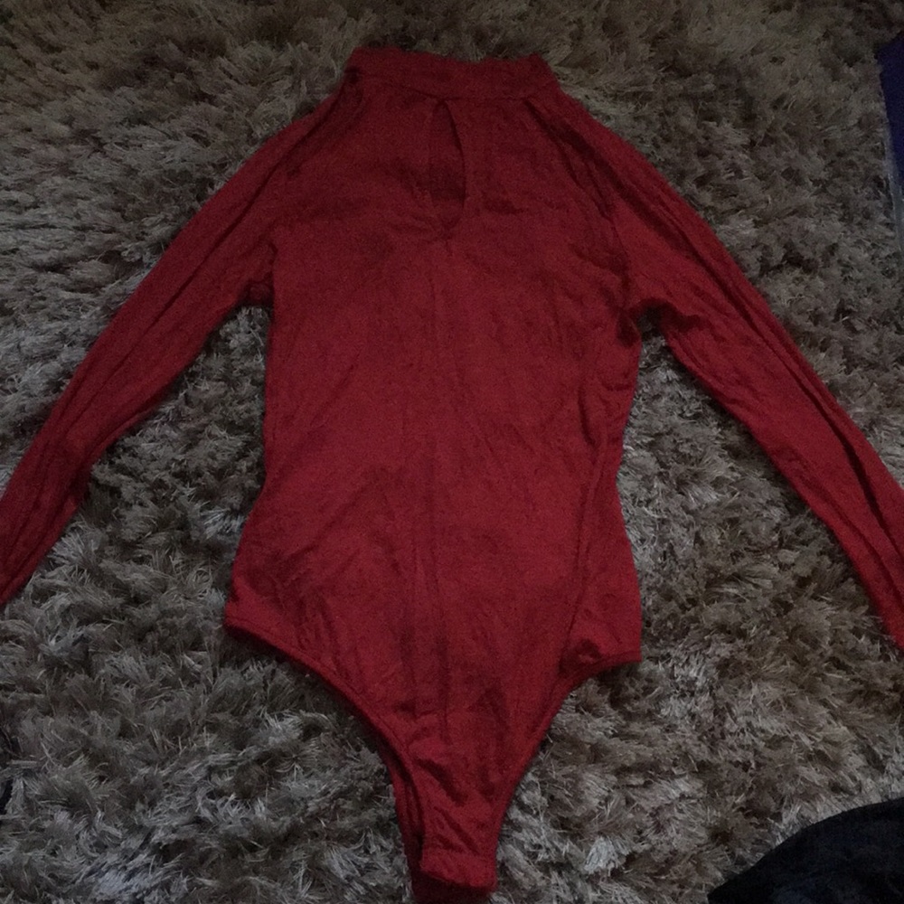 Red body suit